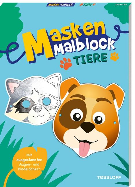 Masken-Malblock.Tiere, Buch