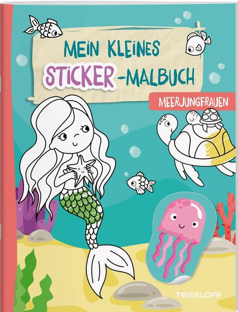 Mein kleines Sticker-Malbuch. Meerjungfrauen, Buch