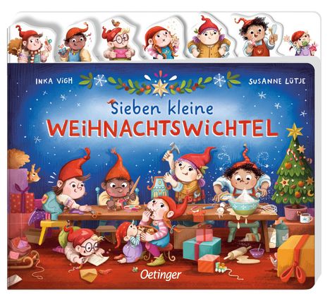 Susanne Lütje: Sieben kleine Weihnachtswichtel, Buch