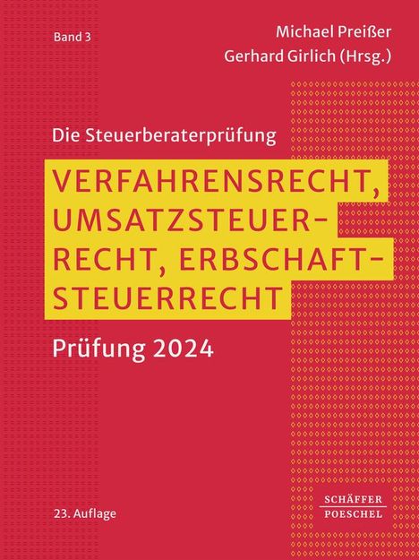 Verfahrensrecht, Umsatzsteuerrecht, Erbschaftsteuerrecht, Buch