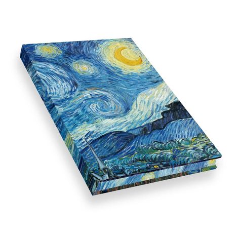Notizbuch Echtleinen Van Gogh Die Sternennacht, Buch