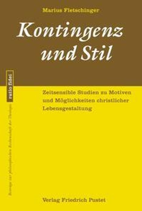 Marius Fletschinger: Kontingenz und Stil, Buch