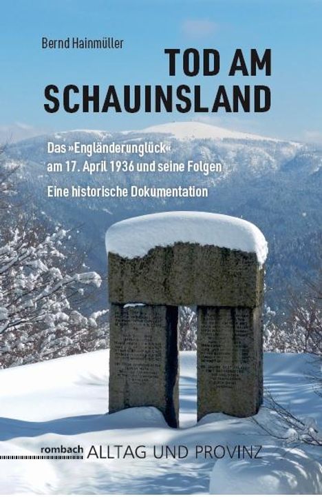 Bernd Hainmüller: Tod am Schauinsland, Buch