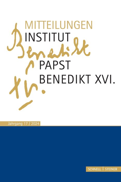 Mitteilungen Institut Papst Benedikt XVI., Buch