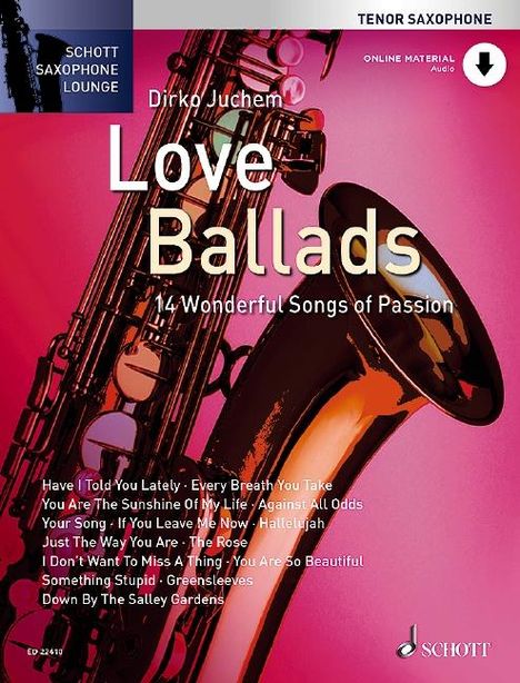 Love Ballads. Tenor-Saxophon., Buch