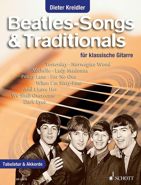 Dieter Kreidler: Beatles-Songs &amp; Traditionals, Buch