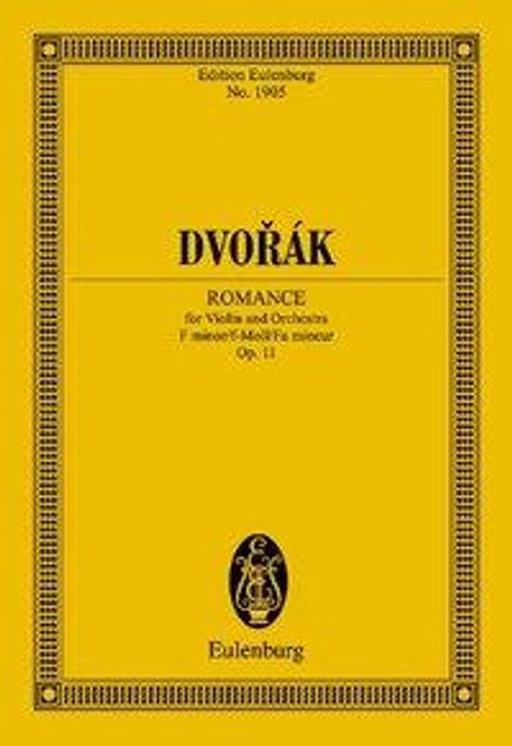 Dvorák, A: Romance f-Moll, Buch