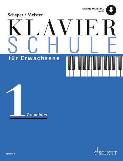 Klavierschule für Erwachsene, Buch