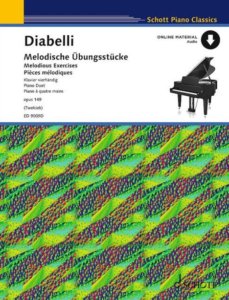 Anton Diabelli: Melodische Übungsstücke, Noten