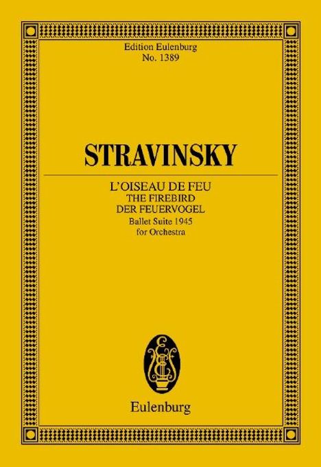 Igor Strawinsky: L'Oiseau de feu - Der Feuervogel, Noten