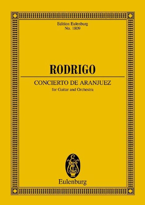 Joaquin Rodrigo: Concierto de Aranjuez, Noten