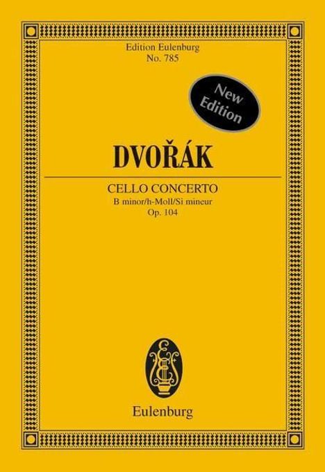 Antonin Dvorak: Konzert h-Moll, Noten