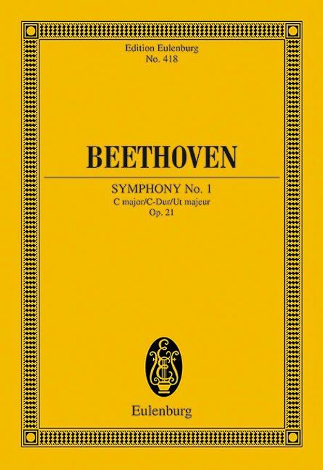 Ludwig van Beethoven: Sinfonie Nr. 1 C-Dur, Noten