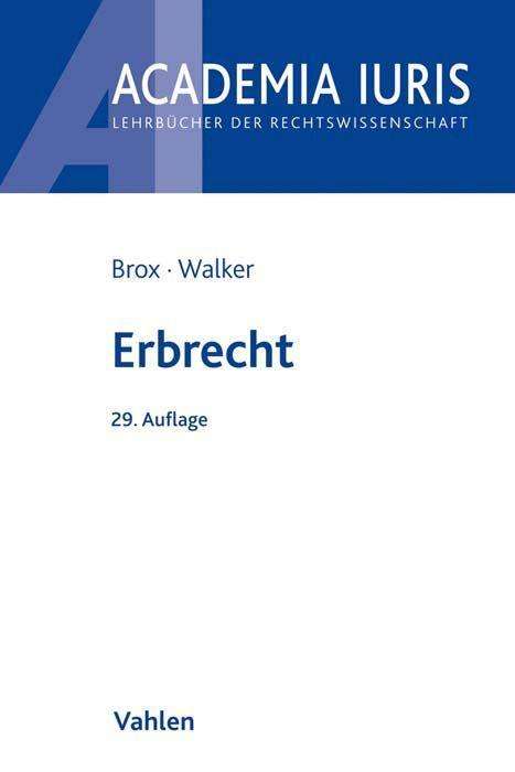 Hans Brox: Brox, H: Erbrecht, Buch