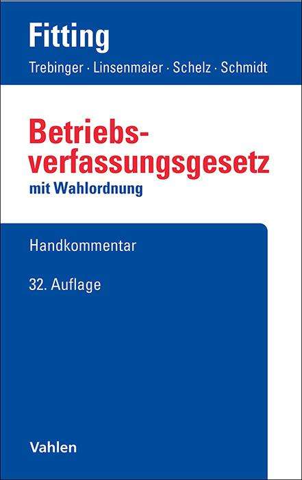 Karl Fitting: Betriebsverfassungsgesetz, Buch