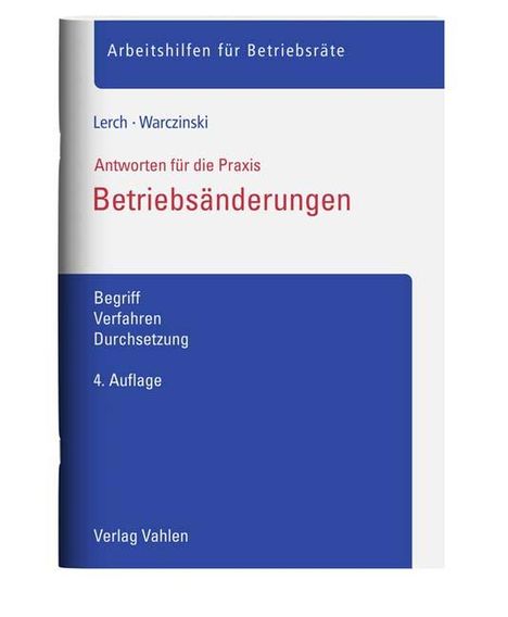 Sascha Lerch: Betriebsänderungen, Buch