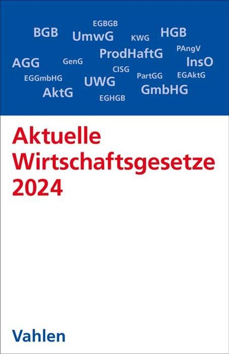 Aktuelle Wirtschaftsgesetze 2024, Buch