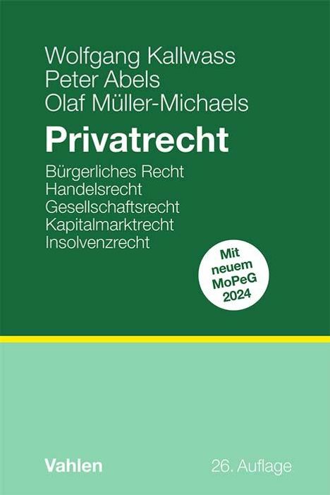 Wolfgang Kallwass: Privatrecht, Buch