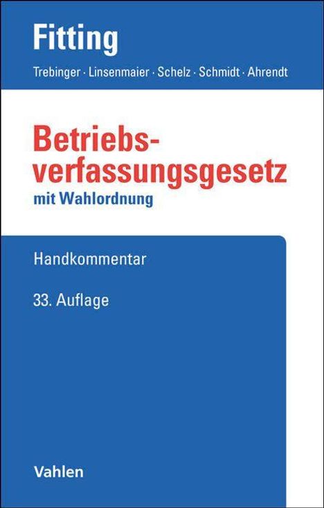 Karl Fitting: Betriebsverfassungsgesetz: BetrVG Chat-Book, 1 Buch und 1 Diverse