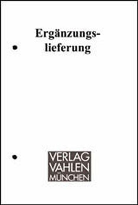 Oben steht "Ergänzungslieferung". Unten mittig das Logo "VERLAG VAHLEN MÜNCHEN". Links sind zwei Löcher.