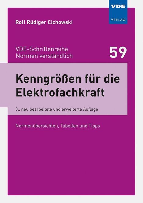 Rolf Rüdiger Cichowski: Kenngrößen für die Elektrofachkraft, Buch