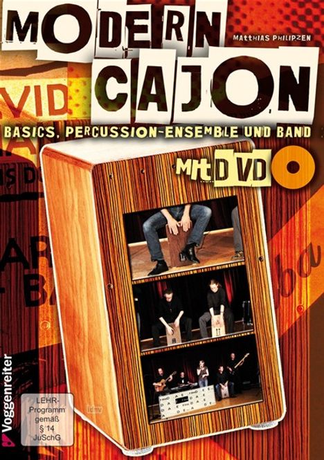 Matthias Philipzen: Modern Cajon, m. DVD, Noten