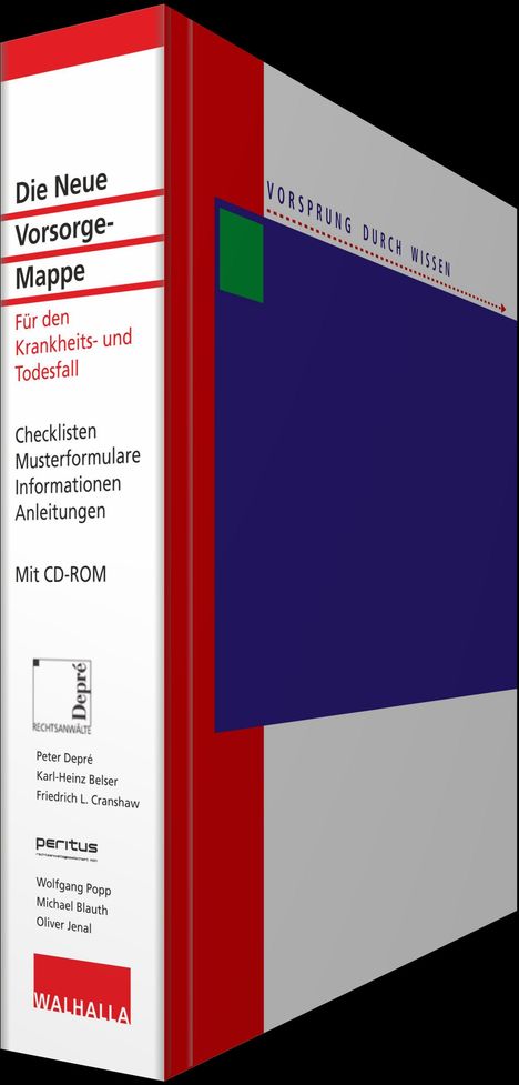 Peter Depré: Neue Vorsorge-Mappe, Buch