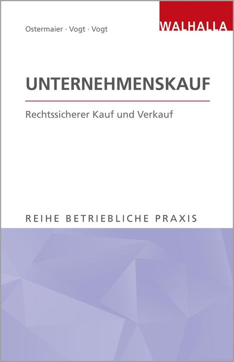 Christian Ostermaier: Ostermaier, C: Unternehmenskauf, Buch