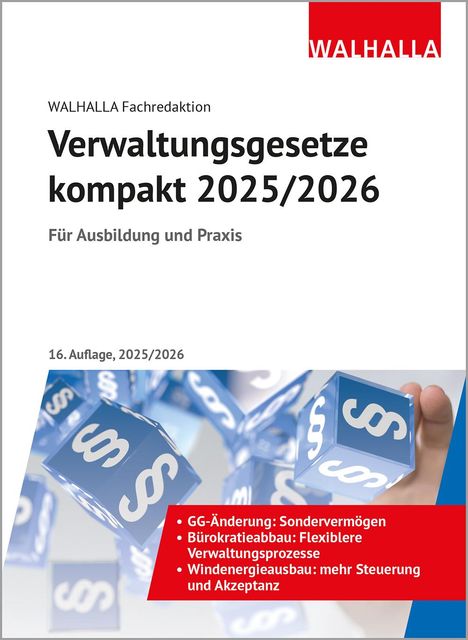 Walhalla Fachredaktion: Verwaltungsgesetze kompakt, Buch