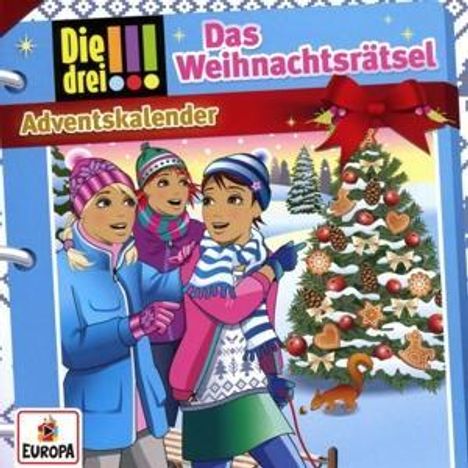 Die drei !!! Adventskalender 2017 - Das Weihnachtsrätsel, 2 CDs