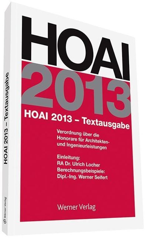 Seifert, W: HOAI 2013 - Textausgabe, Buch