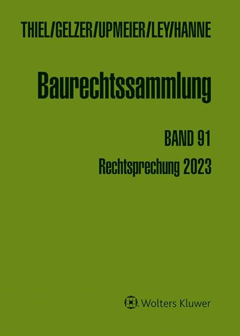 Baurechtssammlung, Buch