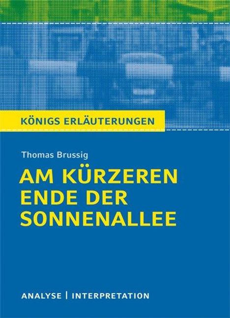 Thomas Brussig: Am kürzeren Ende der Sonnenallee. Textanalyse und Interpretation zu Thomas Brussig, Buch