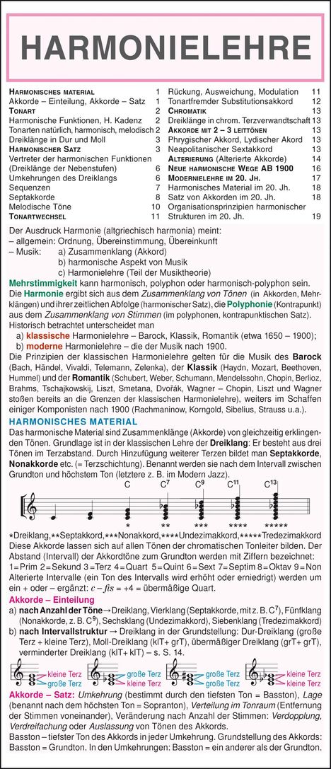 Harmonielehre, Buch