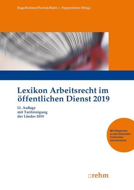 Lexikon Arbeitsrecht im öffentlichen Dienst 2019, Buch