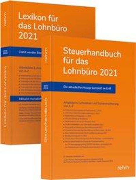 Wolfgang Schönfeld: Buchpaket Lexikon für das Lohnbüro und Steuerhandbuch 2021, Buch