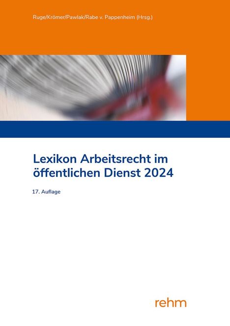 Lexikon Arbeitsrecht im öffentlichen Dienst 2024, Buch