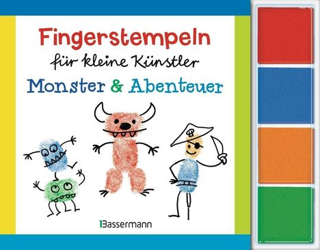 Norbert Pautner: Pautner, N: Fingerstempeln für kleine Künstler-Set - Monster, Buch