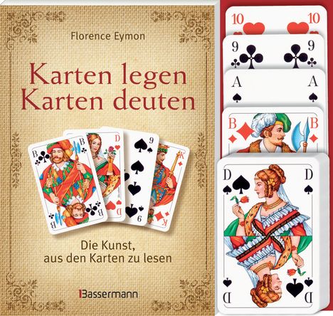 Florence Eymon: Karten legen - Karten deuten (Set), Buch