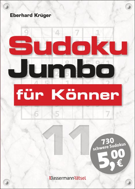 Eberhard Krüger: Krüger, E: Sudokujumbo für Könner 11, Buch