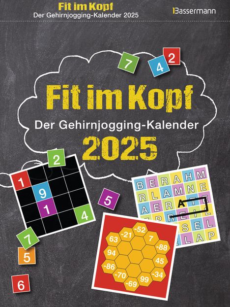 Eberhard Krüger: Fit im Kopf - der Gehirnjogging-Kalender 2025. Jeden Tag Denksport mit dem beliebten Abreißkalender, Kalender