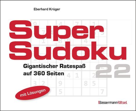 Eberhard Krüger: Supersudoku 22, Buch