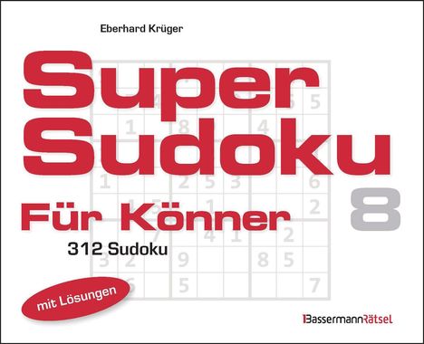 Eberhard Krüger: Supersudoku für Könner 8, Buch