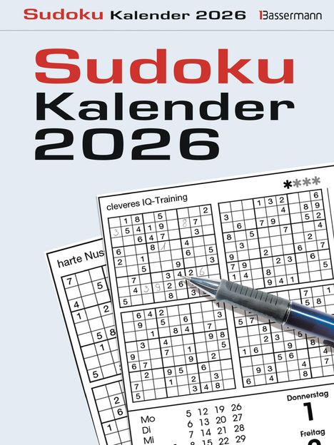 Eberhard Krüger: Sudokukalender 2026. Der beliebte Abreißkalender mit 800 Zahlenrätseln, Kalender