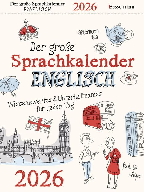 Birgit Adam: Der große Sprachkalender Englisch 2026, Kalender