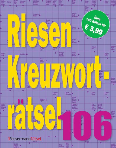 Eberhard Krüger: Riesen-Kreuzworträtsel 106, Buch