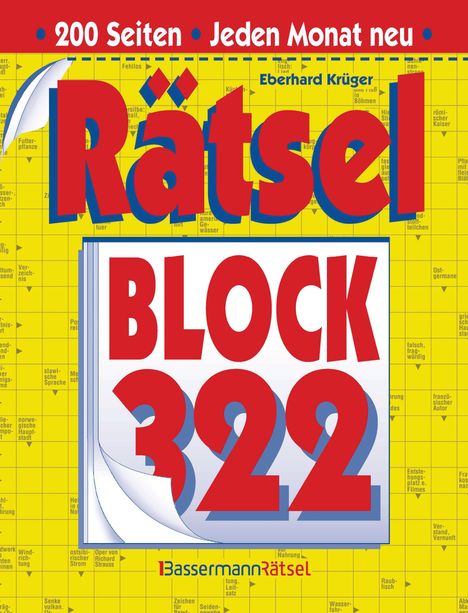 Eberhard Krüger: Rätselblock 322 (5 Exemplare à 2,99 EUR), Buch