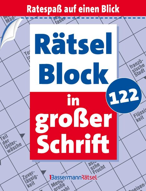 Eberhard Krüger: Rätselblock in großer Schrift 122 (5 Exemplare à 2,99 EUR), Buch