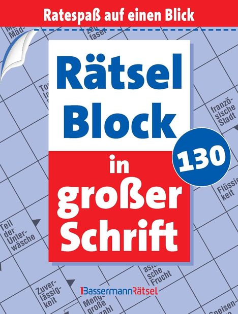 Eberhard Krüger: Rätselblock in großer Schrift 130 (5 Exemplare à 2,99 EUR), Buch