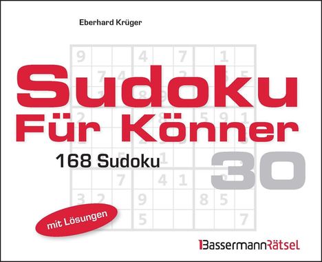 Eberhard Krüger: Sudoku für Könner 30 (5 Exemplare à 2,99 EUR), Buch